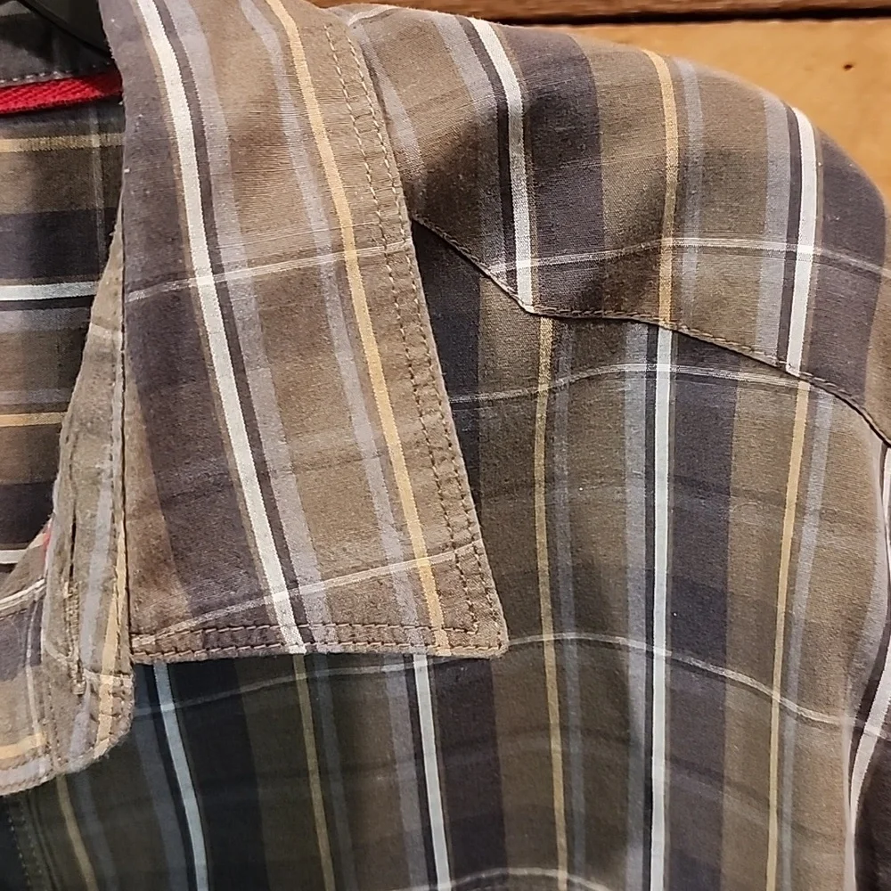 XL The North Face Plaid Button Down Shirt
